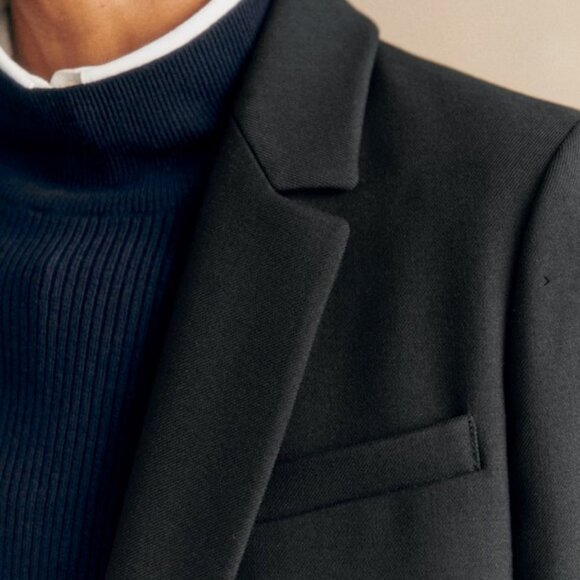 Sezane Christie Jacket - Size 36 - Black - Picture 3 of 5